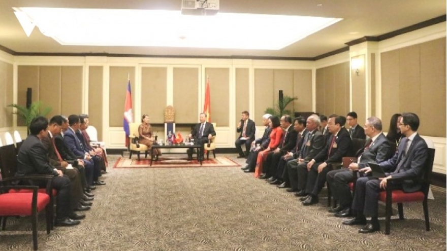 State leader meets Cambodia-Vietnam Friendship Association Chairwoman